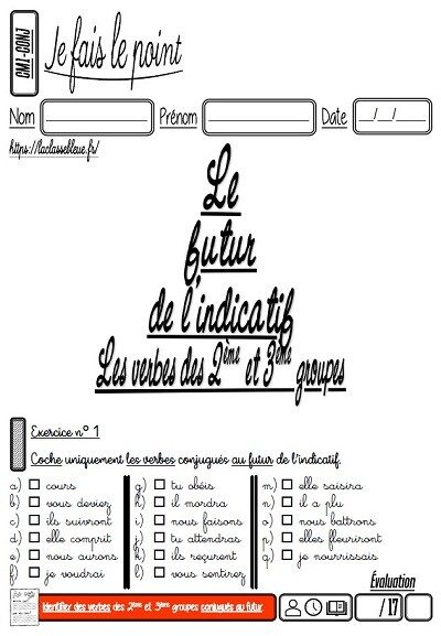 La conjugaison du verbe - CM2 - Cours Français - Kartable